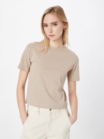 T-shirt Gina Tricot en beige : devant