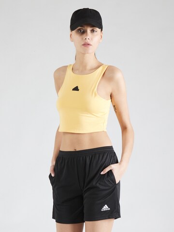 ADIDAS SPORTSWEAR Sports top in Yellow: front