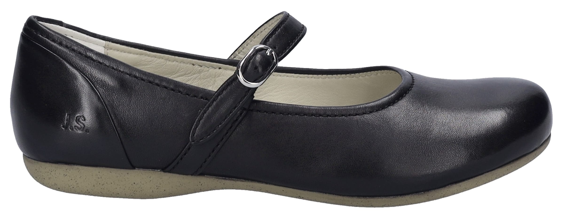 JOSEF SEIBEL Riemchenballerina in Schwarz