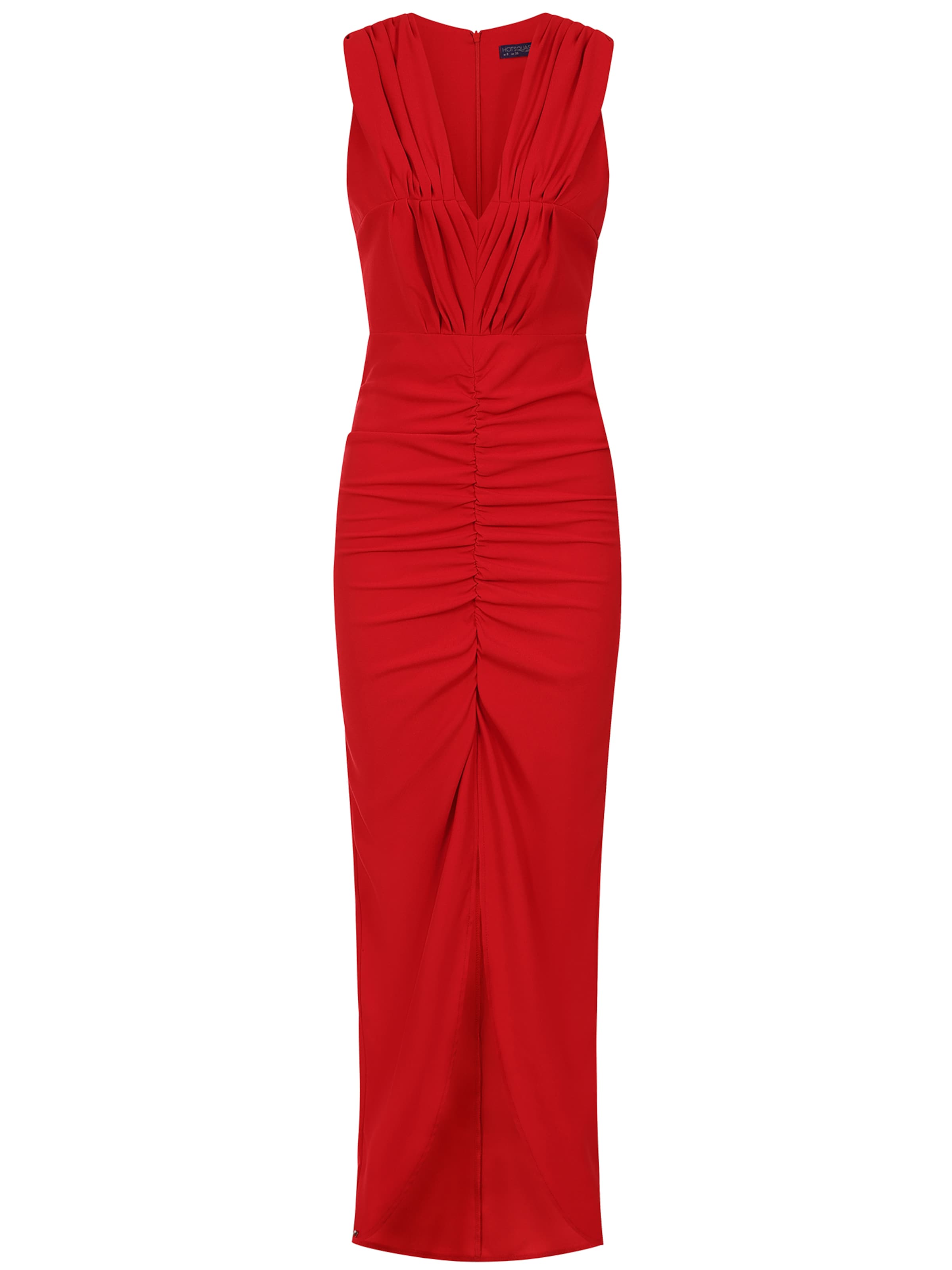 HotSquash Βραδινό φόρεμα σε κόκκινο: μπροστά