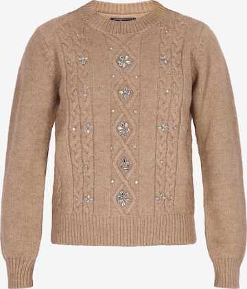 faina - Pullover em bege: frente