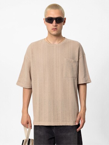 VAMOS CLO Shirt 'New York City' in Beige: front