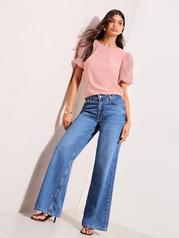 Chemisier Friends Like These en rose