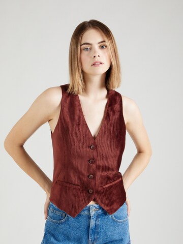 florence by mills exclusive for ABOUT YOU Suit vest 'Nutmeg' in Brown: front