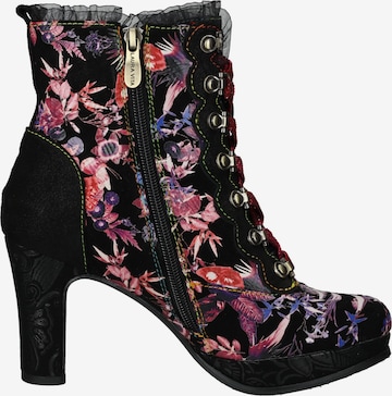 Laura Vita Lace-Up Ankle Boots in Purple