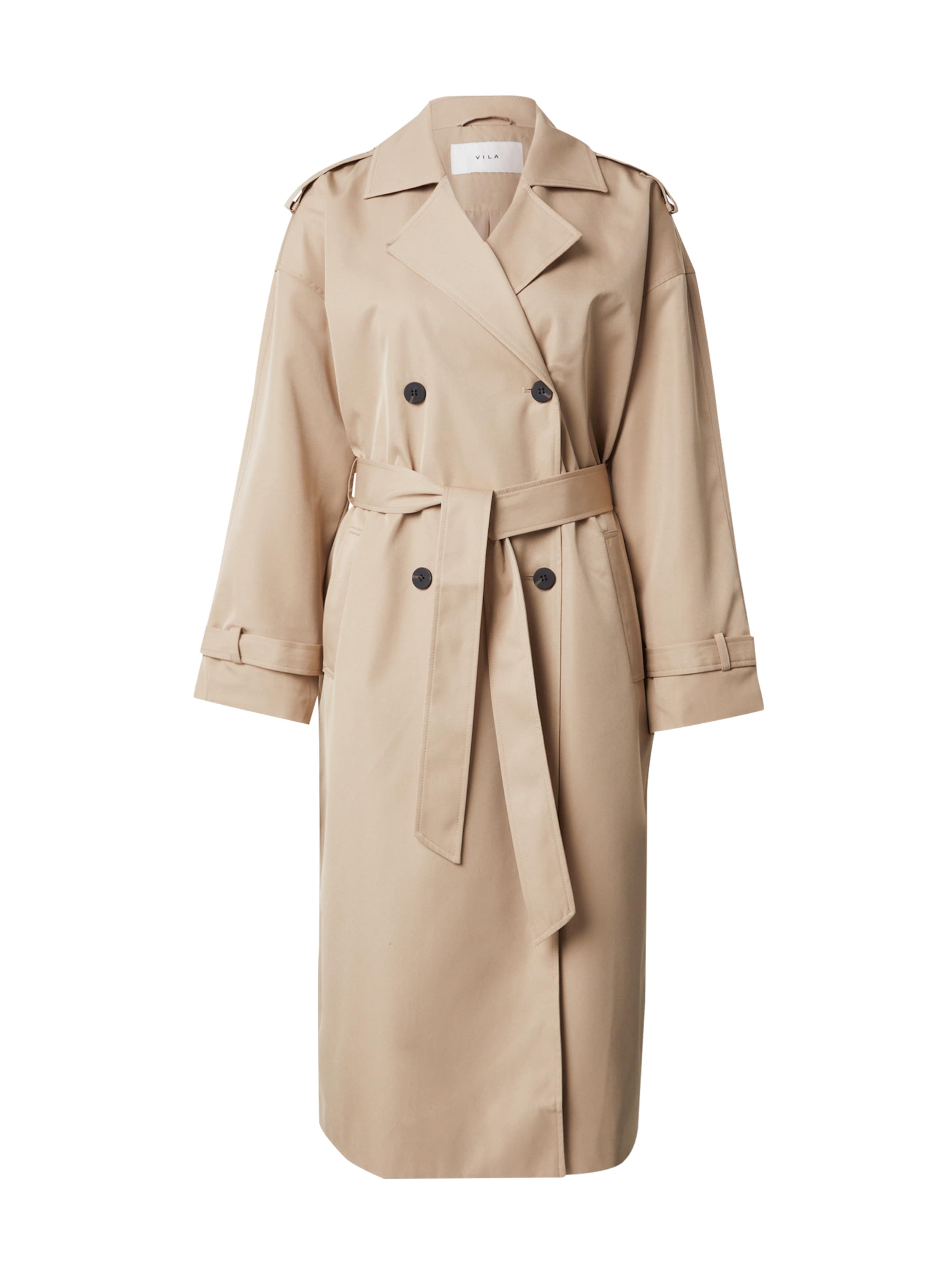 VILA Between-Seasons Coat 'VIADDISON' in Beige: front