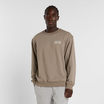 new balance Sweatshirt 'Athletics Premium' in Grijs: voorkant