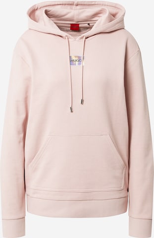 HUGO Red Sweatshirt 'Dasara' i rosa: framsida