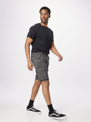 INDICODE JEANS Regular Cargo Pants 'Sully' in Grey