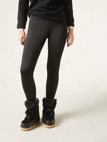 CALZEDONIA Skinny Leggings 'THERMO' in Black