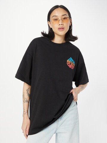 KnowledgeCotton Apparel Shirt 'WATERAID' in Black: front