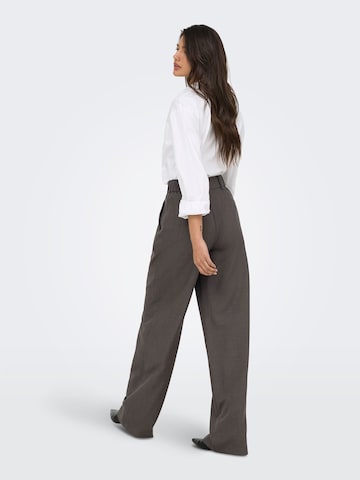 Wide leg Pantaloni cutați 'ONLLinda' de la ONLY pe gri