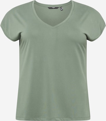 Vero Moda Curve - Camiseta 'FILLI' en verde: frente