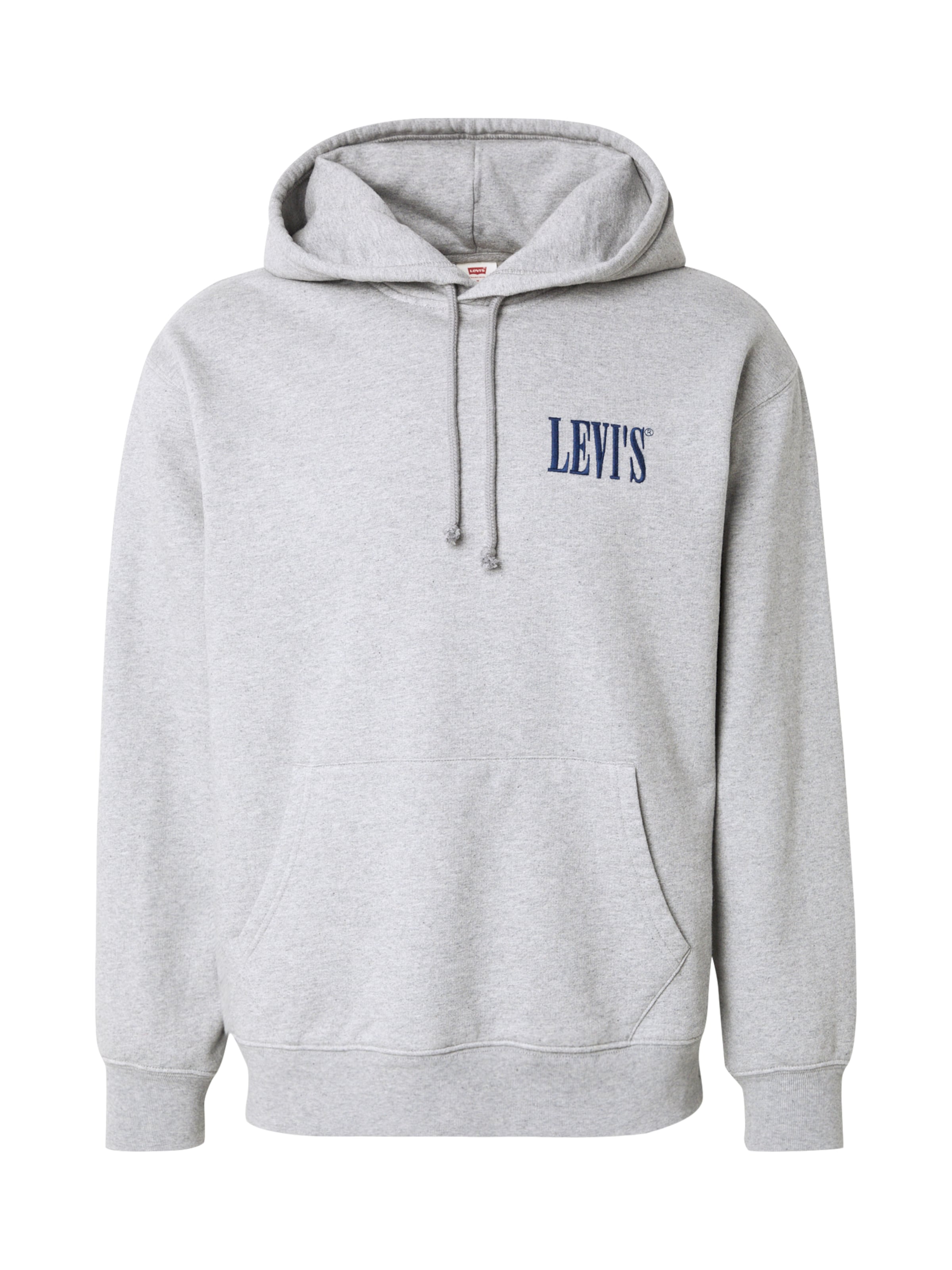 LEVI'S ® Mikina 'Relaxed Graphic Hoodie' – šedá: přední strana