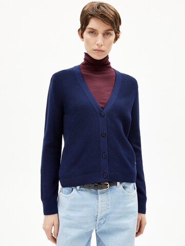 ARMEDANGELS Knit cardigan 'MENAAL LINKS' in Blue: front