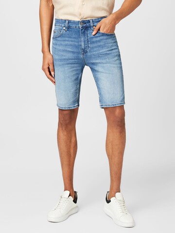 BOSS Slimfit Shorts 'Delaware' in Blau: Vorderseite