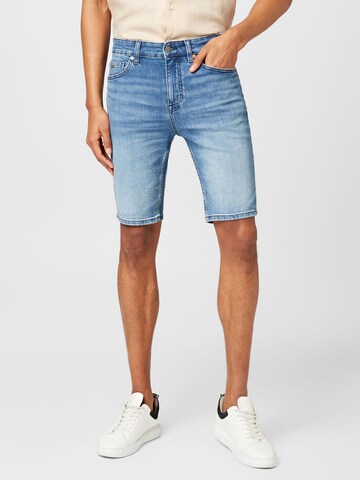 BOSS Slimfit Shorts 'Delaware' in Blau: predná strana