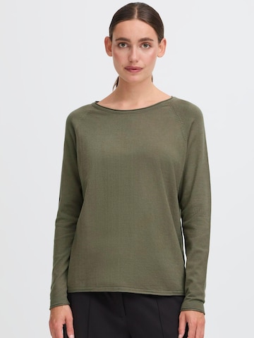 Pull-over 'FKEANA' Oxmo en vert : devant