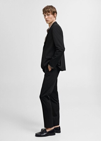 MANGO MAN Slim Fit Business pikkutakki 'Paris' värissä musta