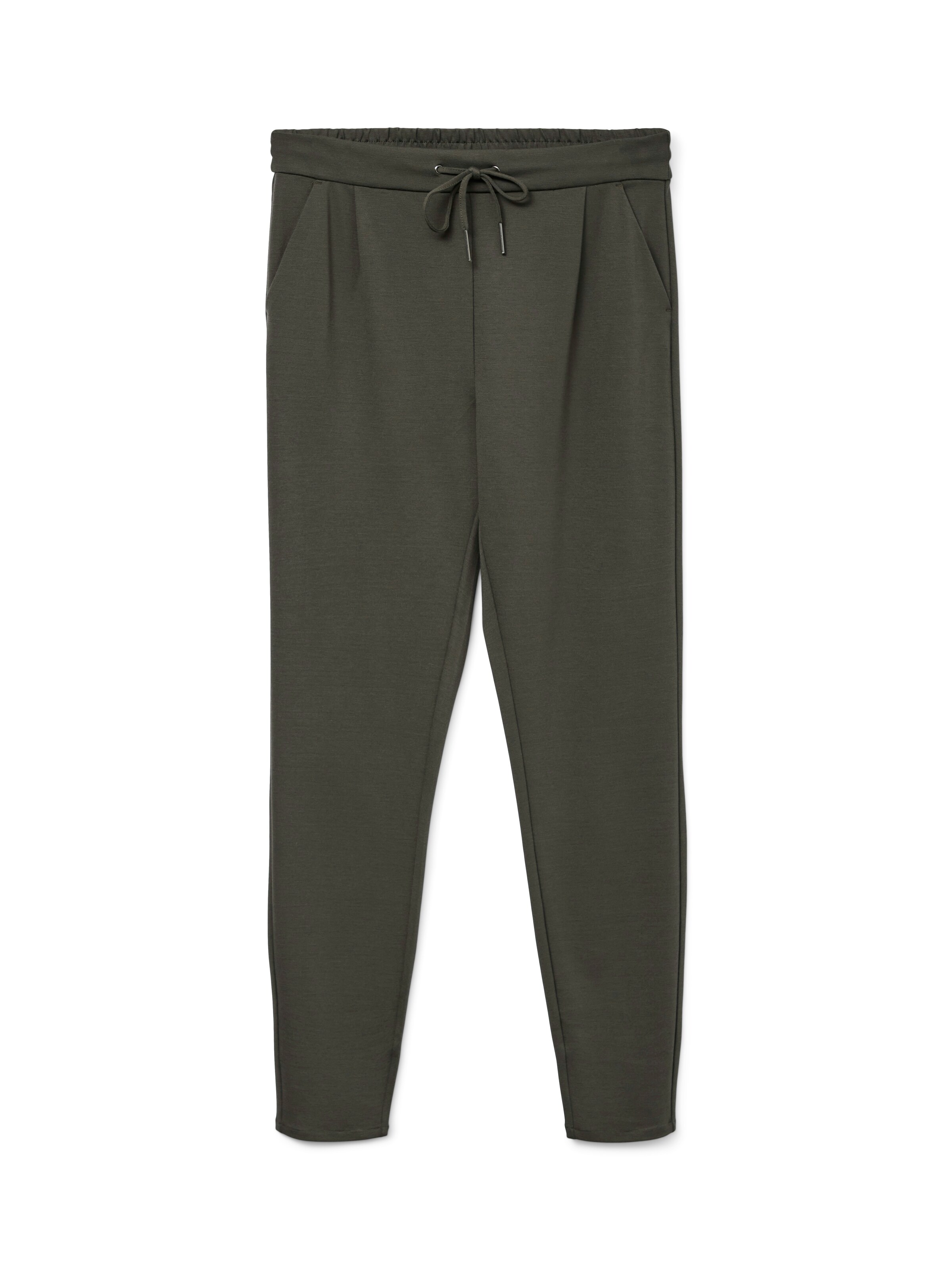 Vero Moda Petite Slimfit Παντελόνι πλισέ 'Eva' σε πράσινο: μπροστά