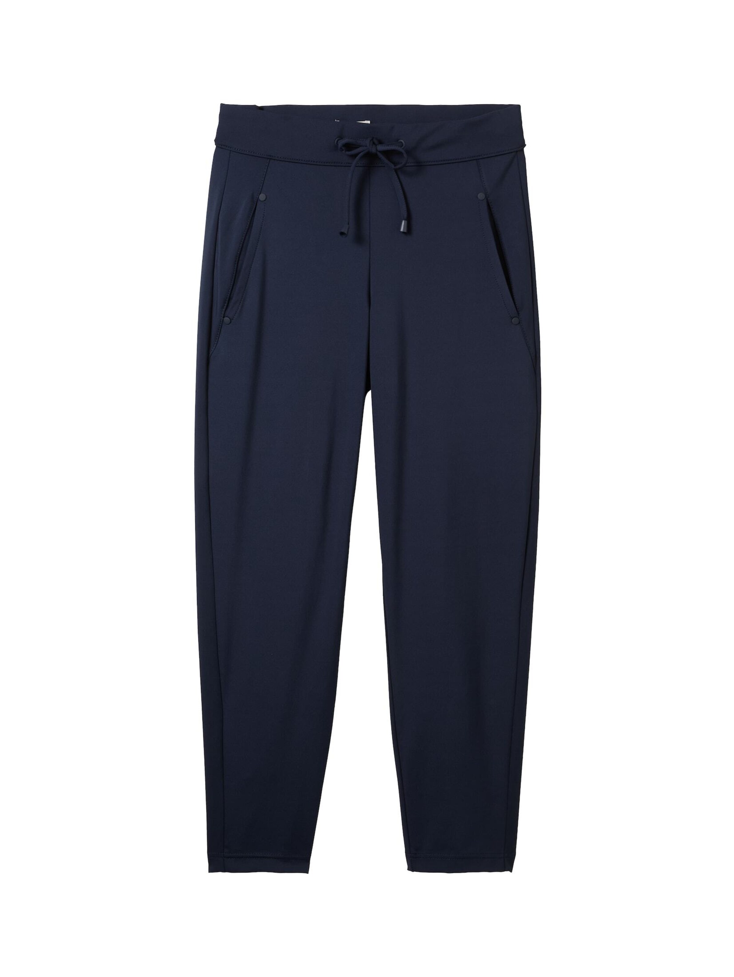 TOM TAILOR Tapered Trousers in Blue: front