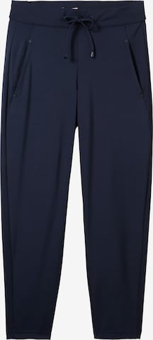 TOM TAILOR Tapered Pants in Blue: front