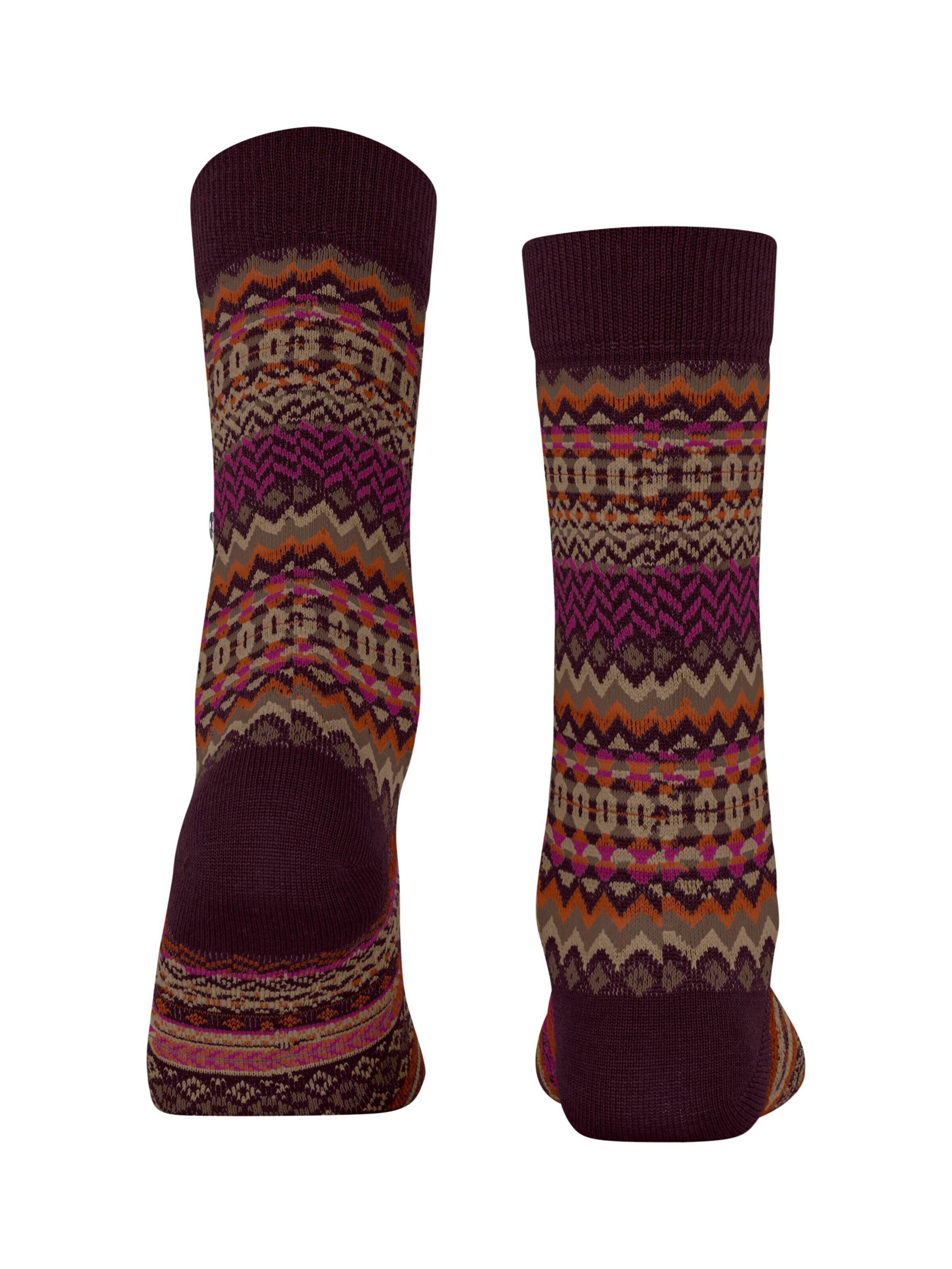 BURLINGTON Socks 'Fair Isle' in Red