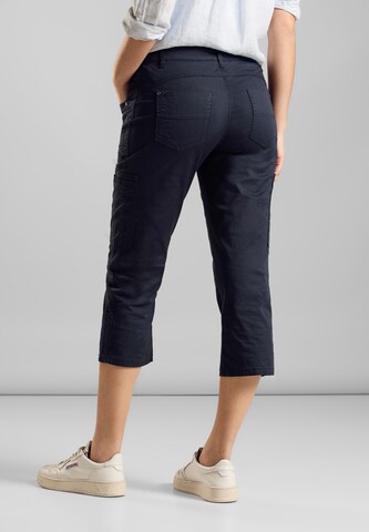 STREET ONE Slimfit Hose 'Yulius' in Blau