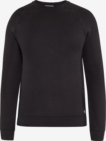 Pull-over DreiMaster Maritim en noir : devant