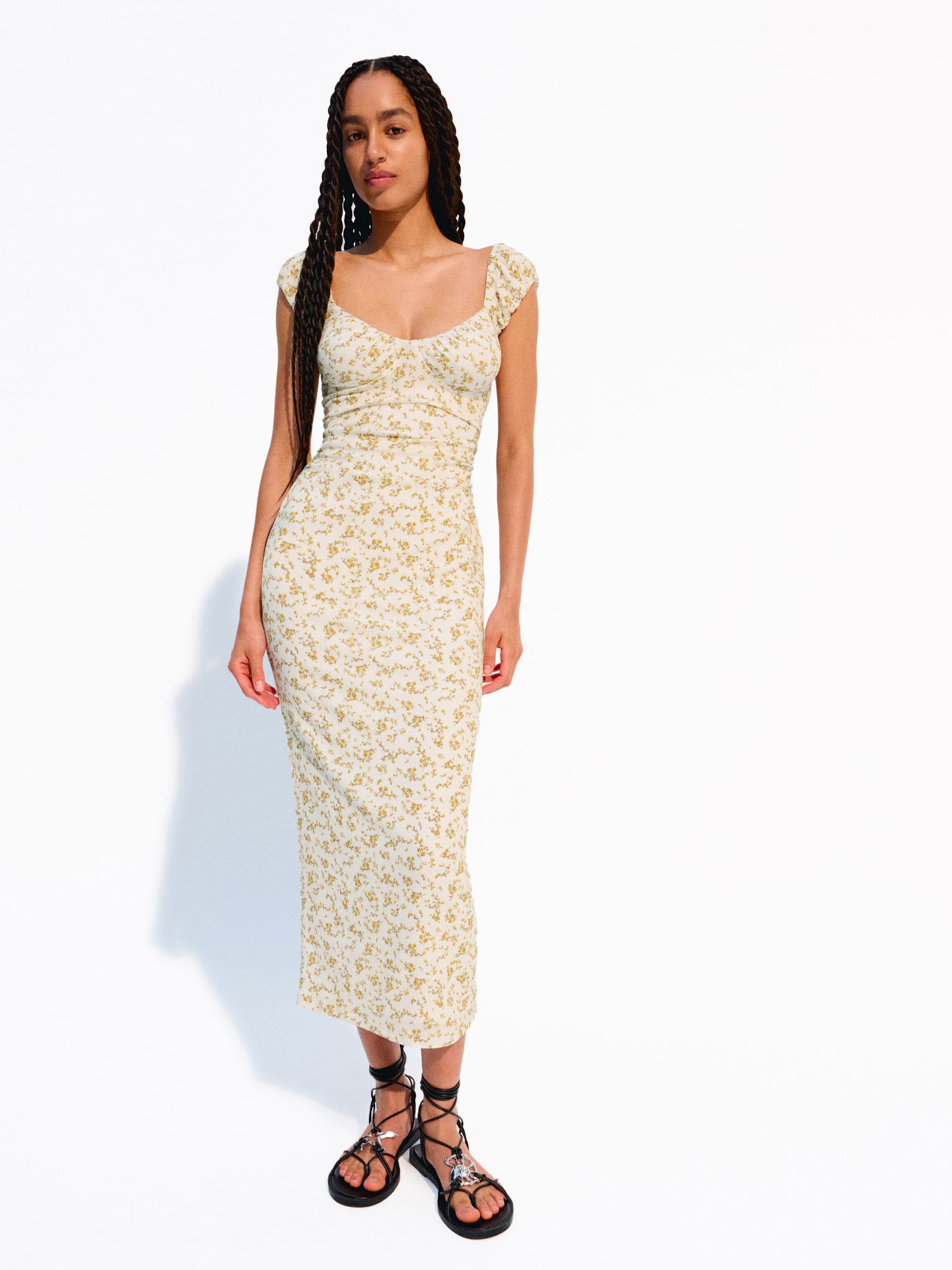 bershka robe jaune