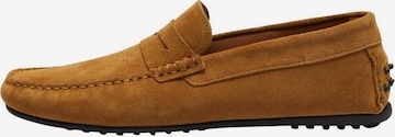 SELECTED Moccasin 'SLHSERGIO' in Brown: front