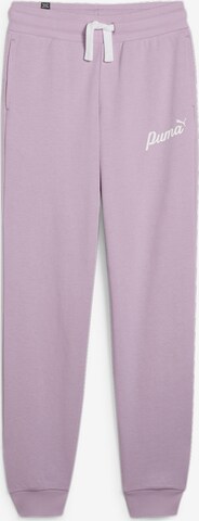 PUMA Tapered Broek 'ESS' in Lila: voorkant