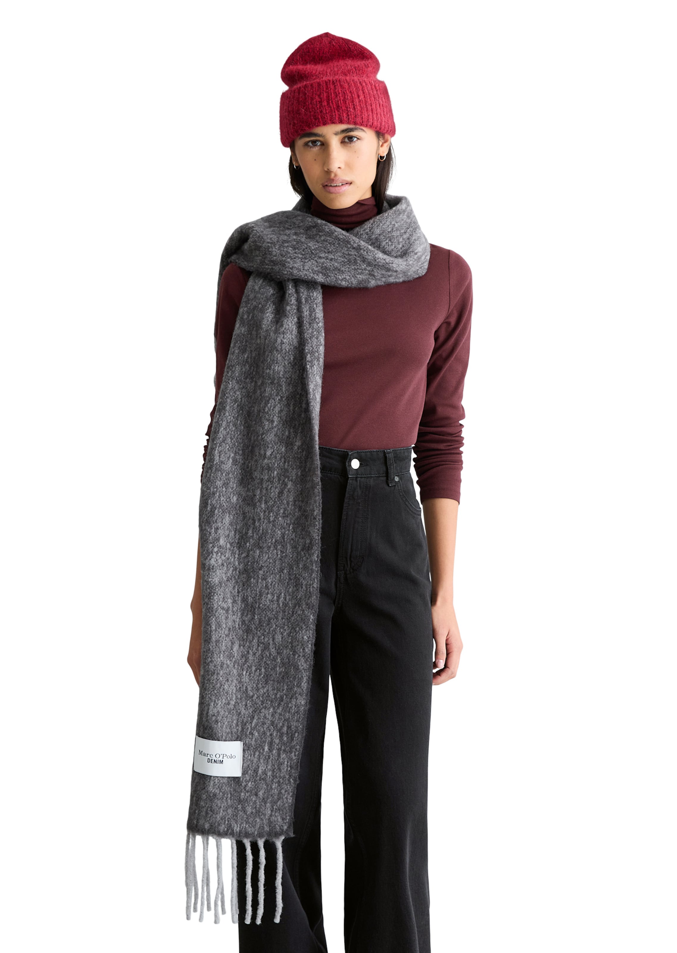 Écharpe Marc O'Polo DENIM en gris : devant