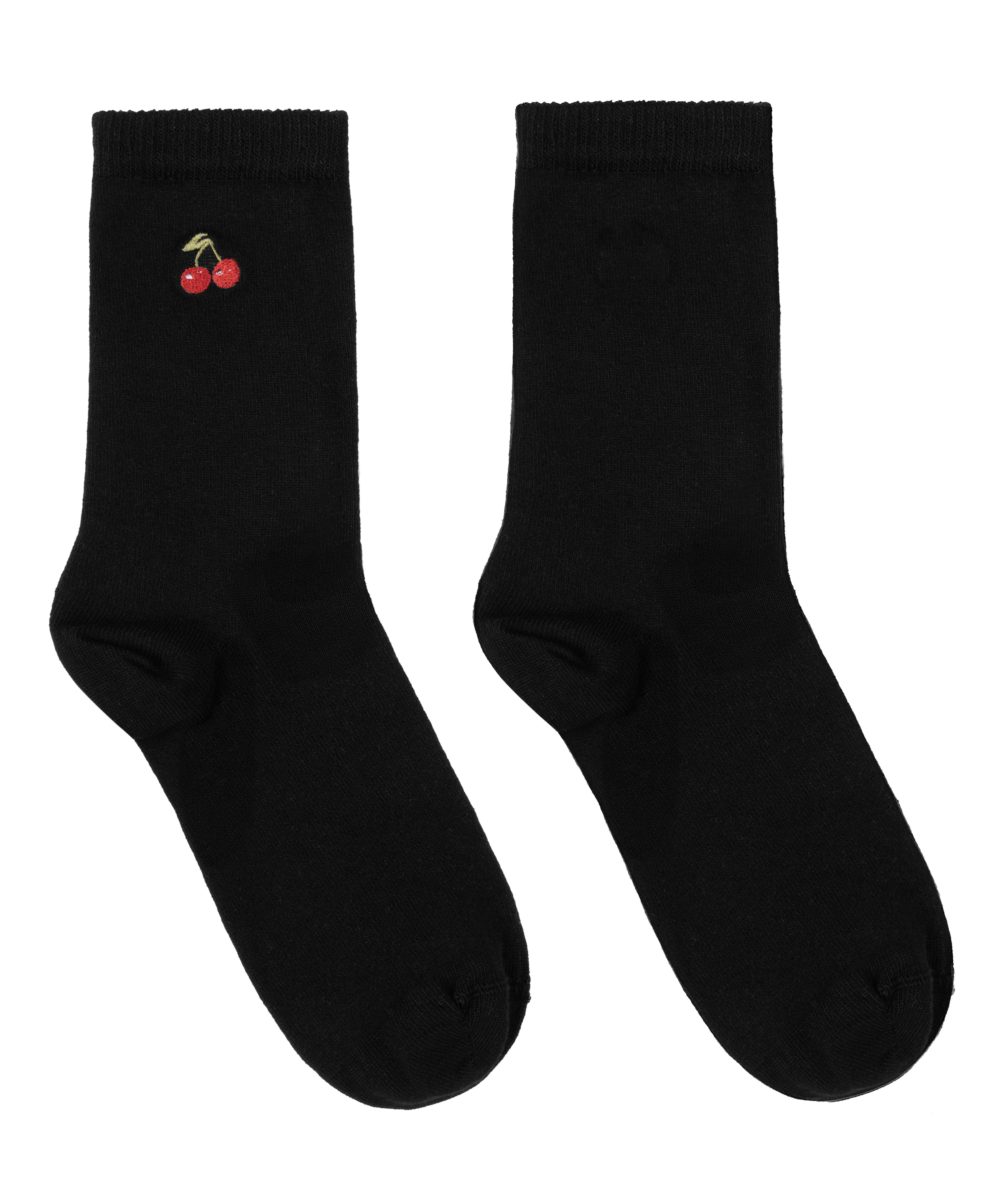 Hunkemöller Chaussettes en rouge / noir, Vue avec produit