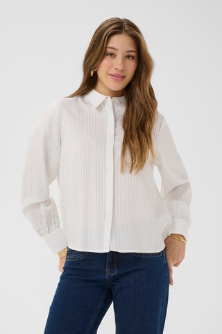 Cream Blouse 'CRSilje' in White: front