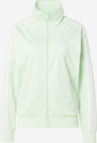 ADIDAS ORIGINALS Zip-Up Hoodie 'Adicolor Classics Firebird' in Green: front