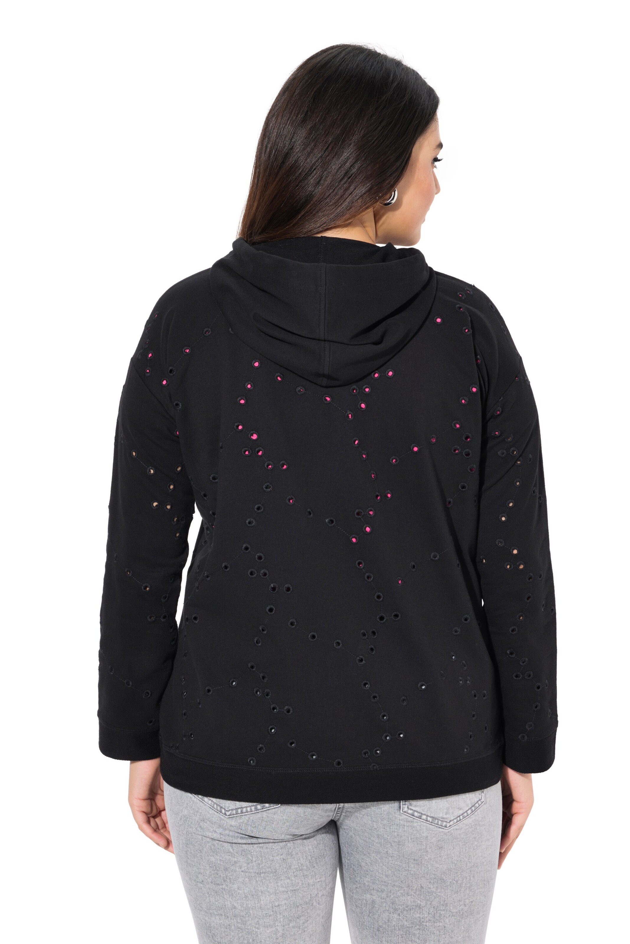 Ulla Popken Sweat jacket in Black