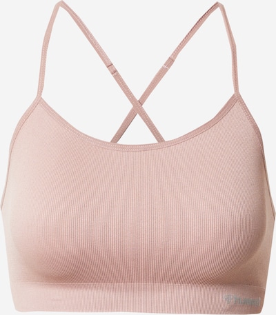 Hummel Sport-BH 'JUNO' in hellgrau / altrosa, Produktansicht