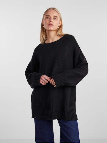 PIECES Sweter 'Nancy' w kolorze czarny: przód