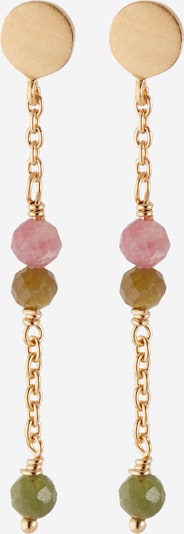 Pernille Corydon Jewellery Earrings 'Afterglow' in Ochre / Gold / Green / Dusky pink, Item view