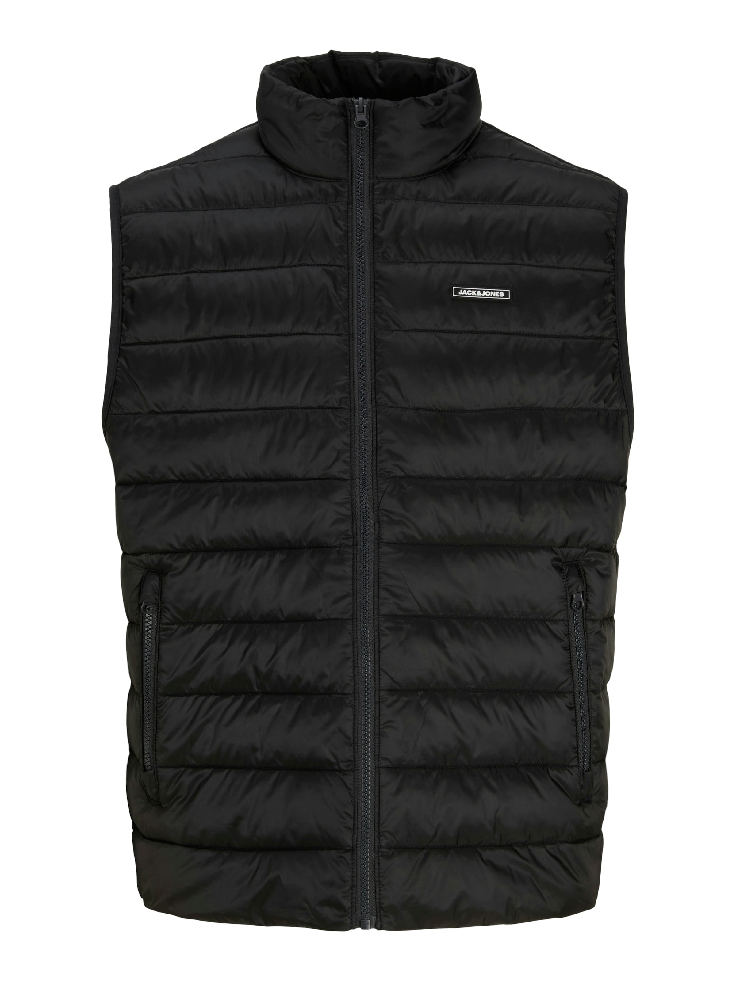 JACK & JONES Vest in Black: front