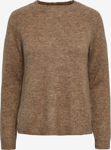 PIECES Sweater 'Juliana' in Brown: front