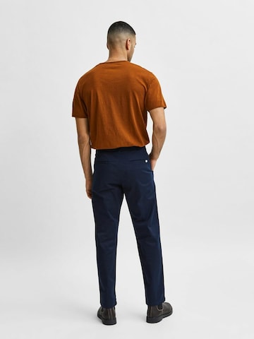 Regular Pantalon chino 'Stoke' SELECTED HOMME en bleu
