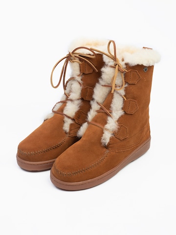 Minnetonka Stiefelette 'Juniper' in Braun