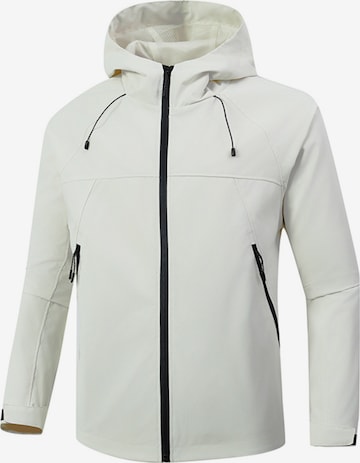 YOUTHUP Outdoor jacket 'Stadtflucht' in White: front