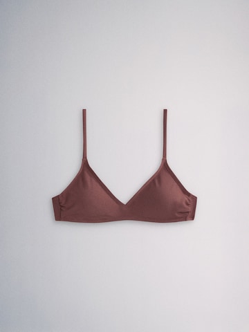 The Set Triangel Bikinitop in Beige