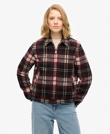 Superdry Tussenjas in Zwart: voorkant