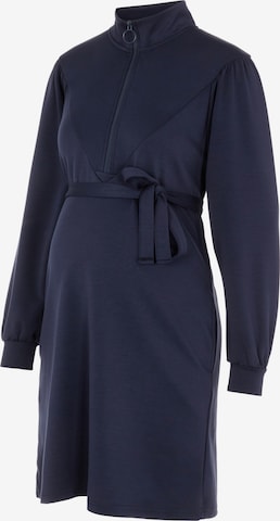 Robe 'JOCELYN' MAMALICIOUS en bleu : devant