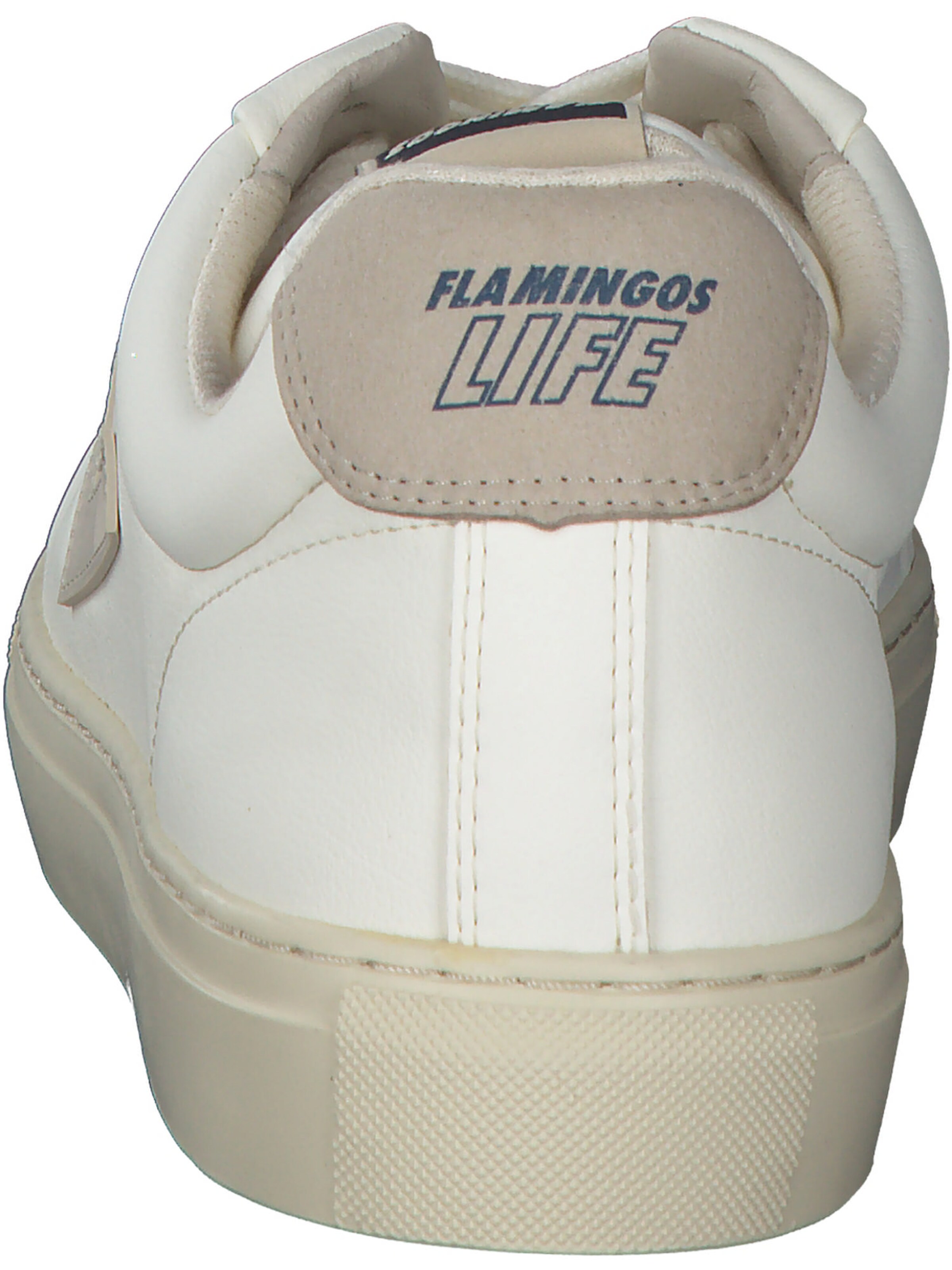 Baskets basses 'Claccis 70s' Flamingos en blanc