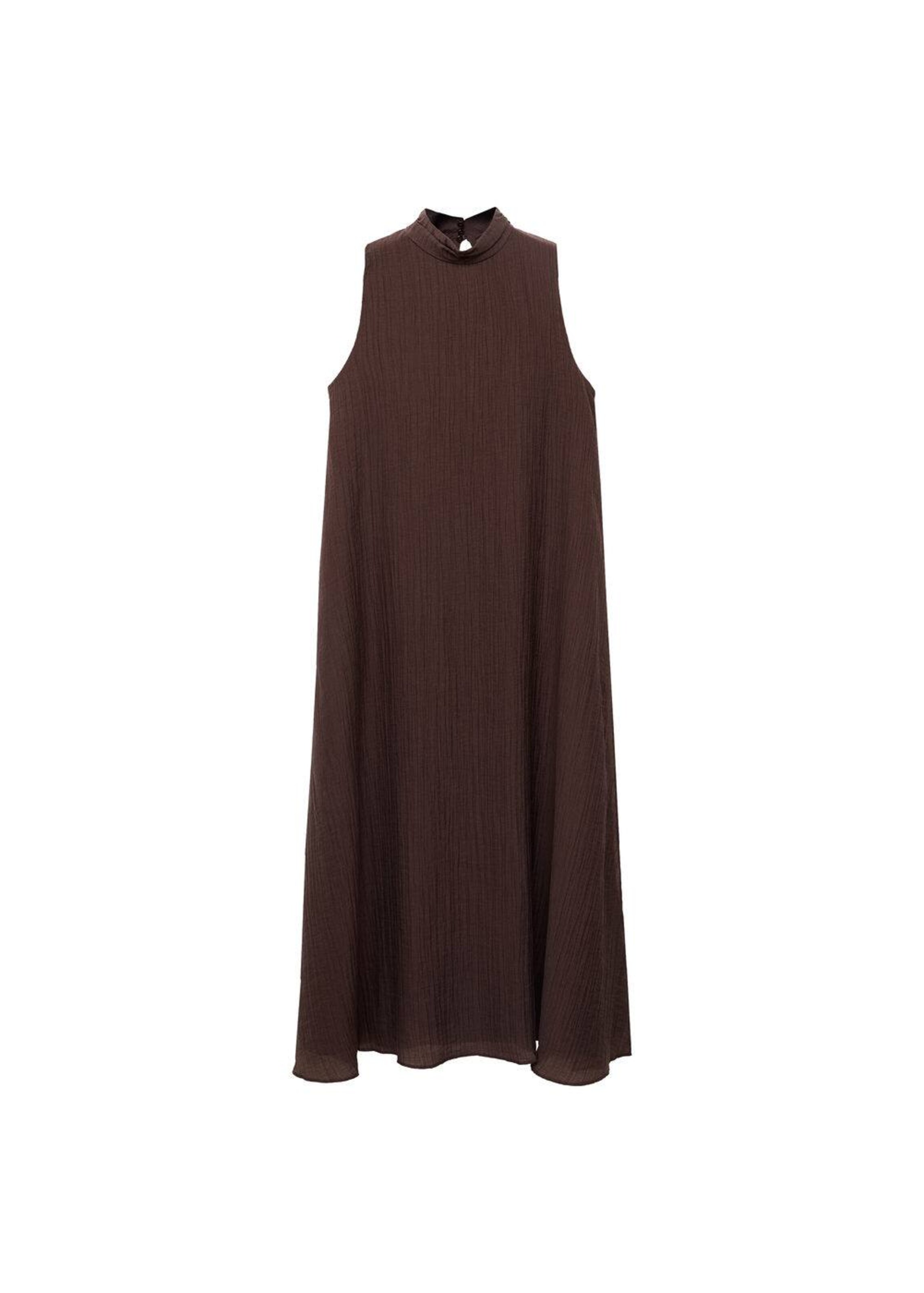 MANGO Kleid 'Safari-a' in Braun: Vorderseite